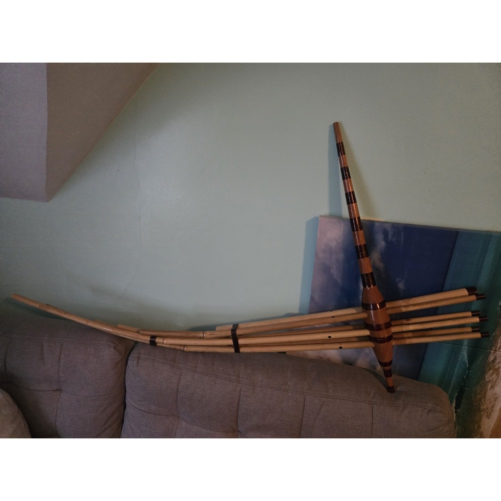 Hmong Handmade Qeej Bamboo Traditional Music Instrument Imported From LAOS - Picture 2 of 8